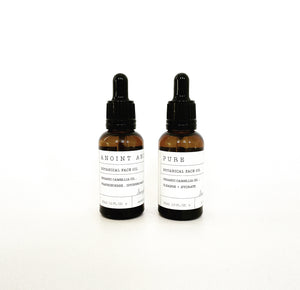 Anoint anew ~ organic face serum oil set