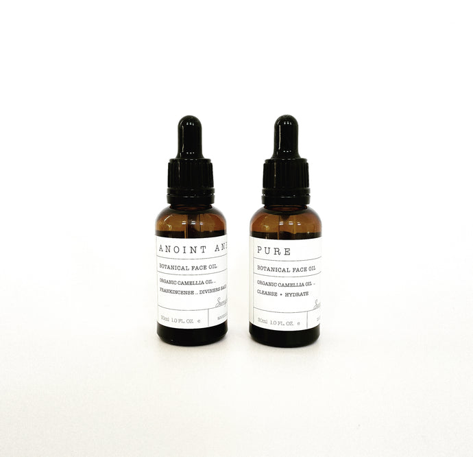 Anoint anew ~ organic face oil set.
