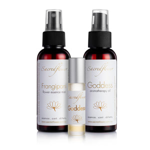 goddess body oil , natural perfume & aromatherapy / flower essence spray 
